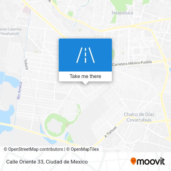 Mapa de Calle Oriente 33