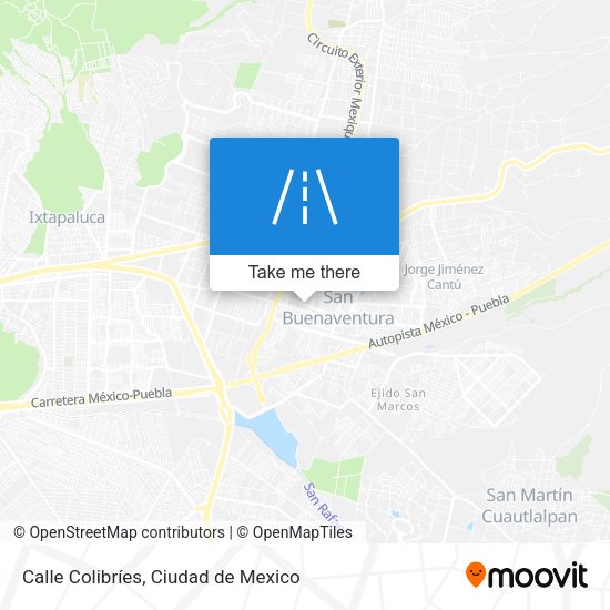 Calle Colibríes map