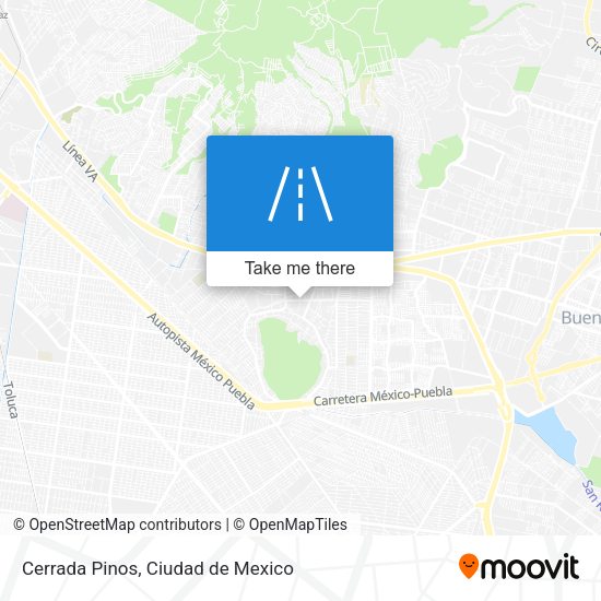 Cerrada Pinos map