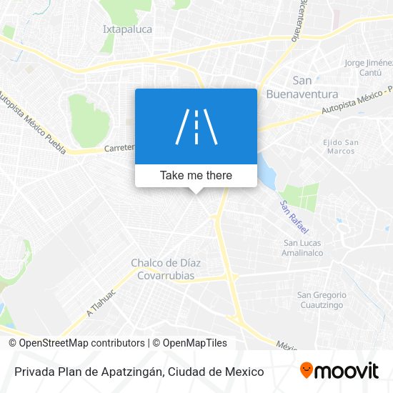 Mapa de Privada Plan de Apatzingán