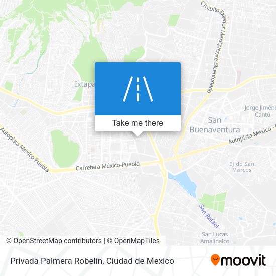 Privada Palmera Robelin map