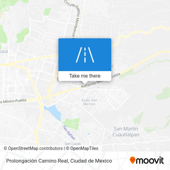 Mapa de Prolongación Camino Real