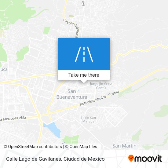 Calle Lago de Gavilanes map