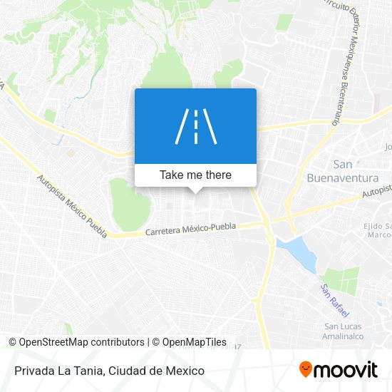 Privada La Tania map