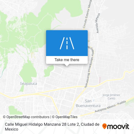 Calle Miguel Hidalgo Manzana 28 Lote 2 map