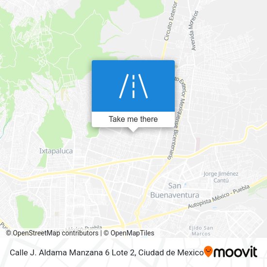 Calle J. Aldama Manzana 6 Lote 2 map