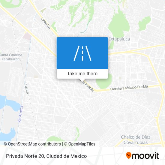 Mapa de Privada Norte 20
