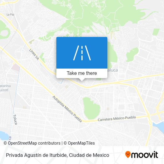 Mapa de Privada Agustín de Iturbide