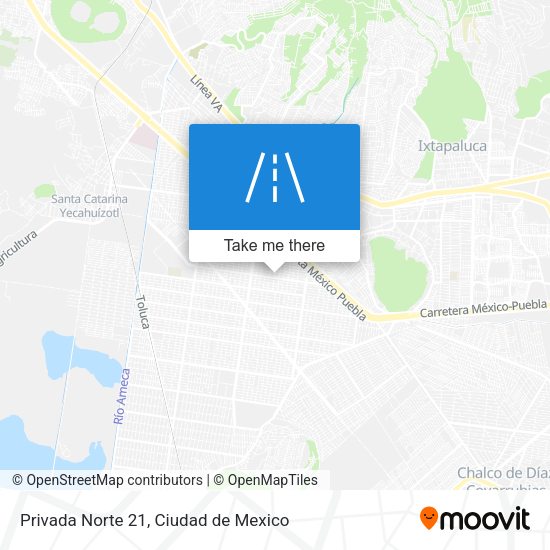 Mapa de Privada Norte 21