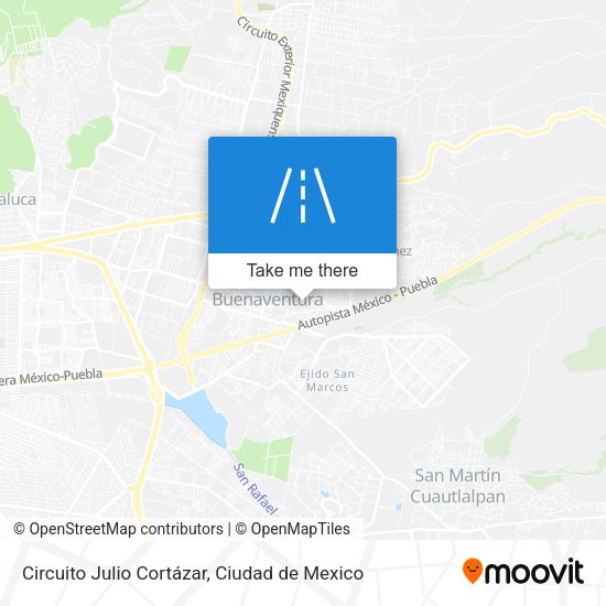 Circuito Julio Cortázar map