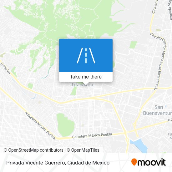 Privada Vicente Guerrero map