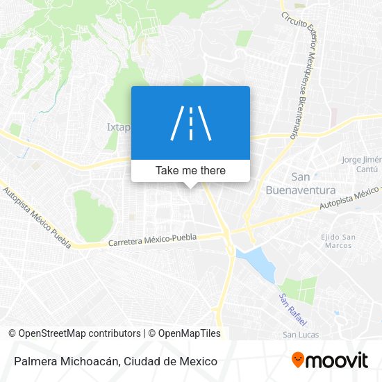 Mapa de Palmera Michoacán