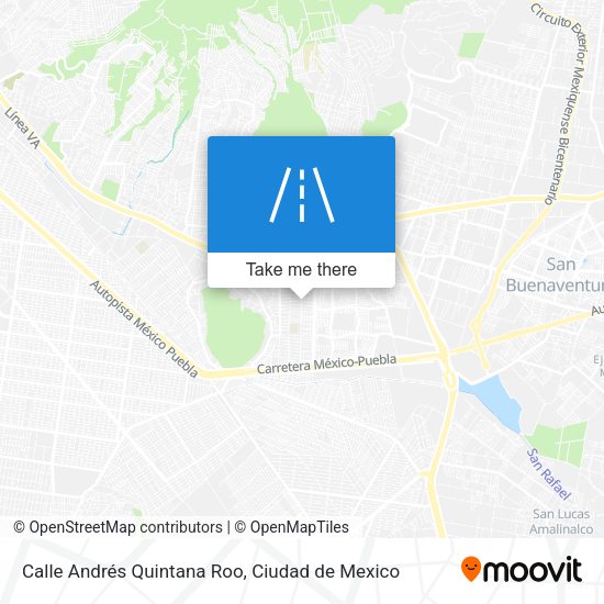 Calle Andrés Quintana Roo map