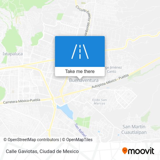 Calle Gaviotas map