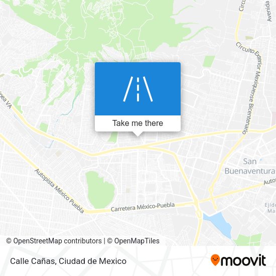 Calle Cañas map