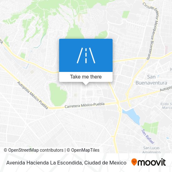 Avenida Hacienda La Escondida map