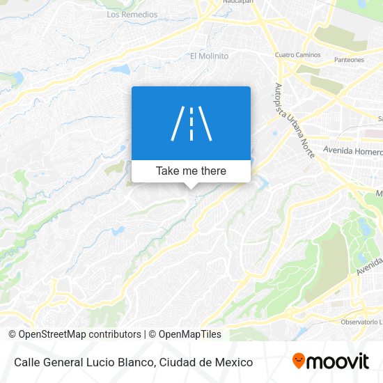 Calle General Lucio Blanco map