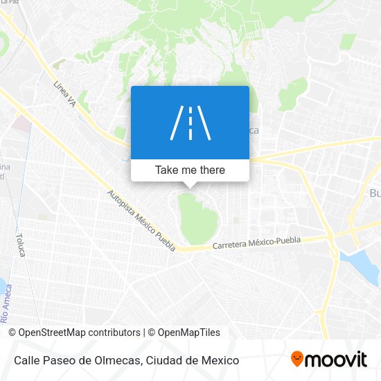 Calle Paseo de Olmecas map