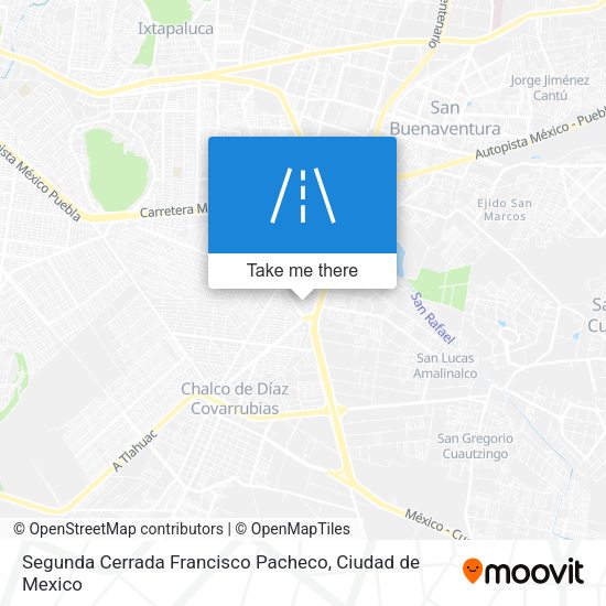 Segunda Cerrada Francisco Pacheco map