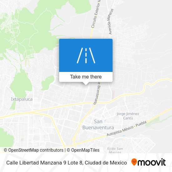 Calle Libertad Manzana 9 Lote 8 map