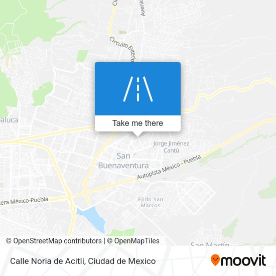 Calle Noria de Acitli map