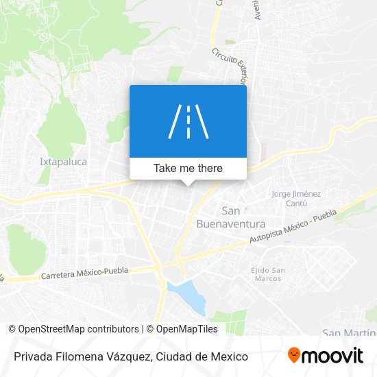 Privada Filomena Vázquez map