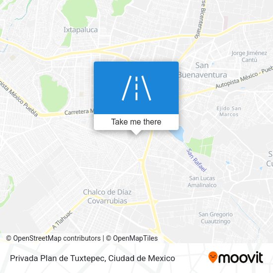 Privada Plan de Tuxtepec map