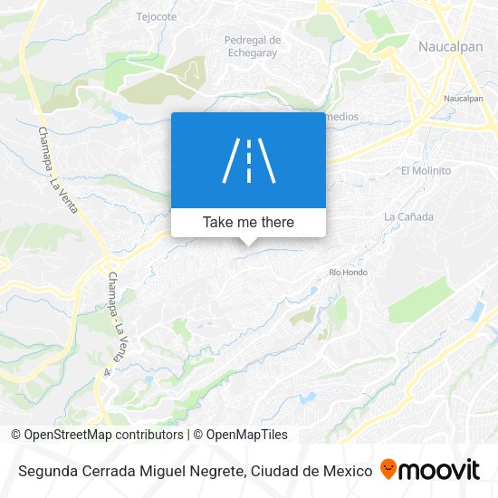 Mapa de Segunda Cerrada Miguel Negrete