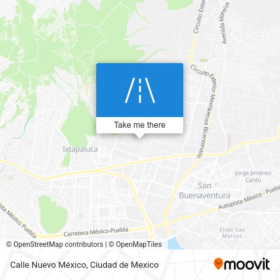 Calle Nuevo México map