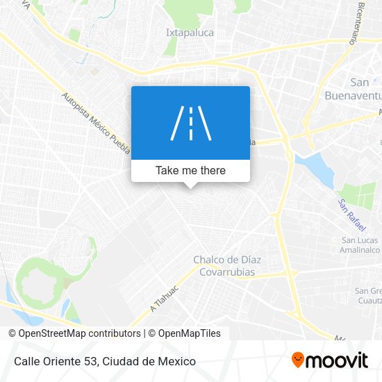 Calle Oriente 53 map