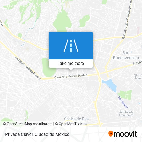 Privada Clavel map