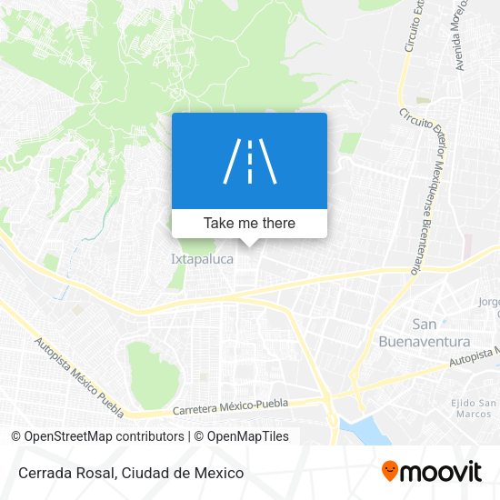 Cerrada Rosal map