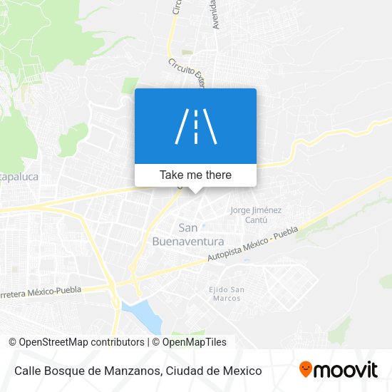 Mapa de Calle Bosque de Manzanos