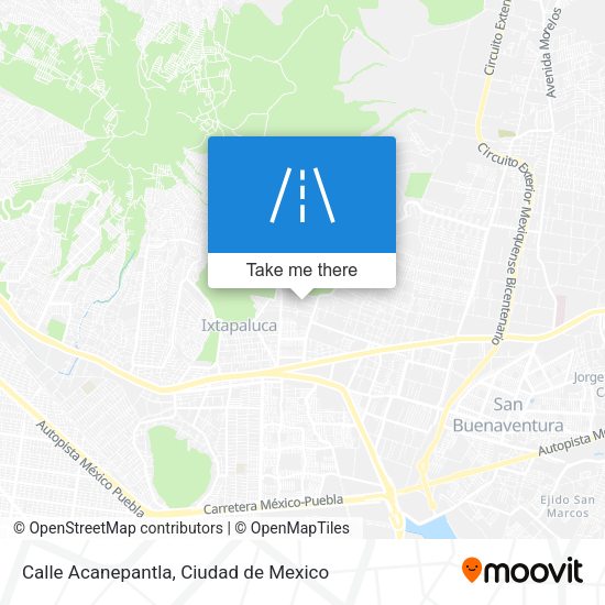 Mapa de Calle Acanepantla