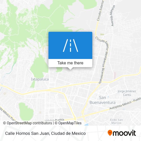 Calle Hornos San Juan map