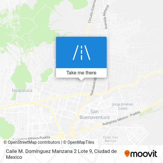 Calle M. Domínguez Manzana 2 Lote 9 map