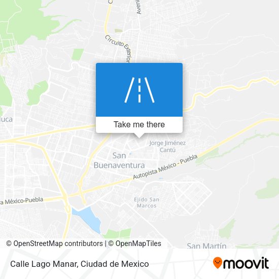 Calle Lago Manar map