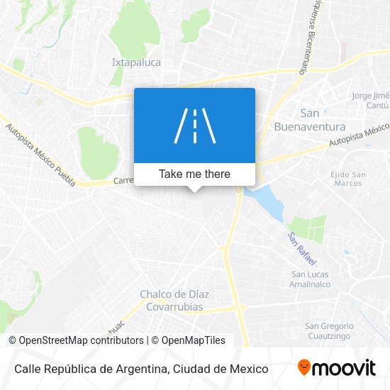 Mapa de Calle República de Argentina