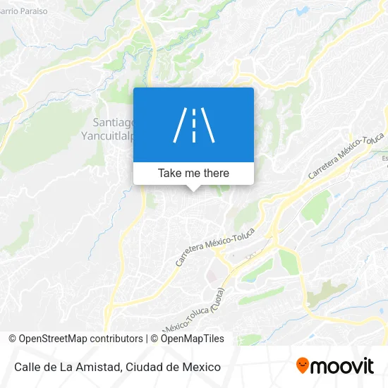 Mapa de Calle de La Amistad