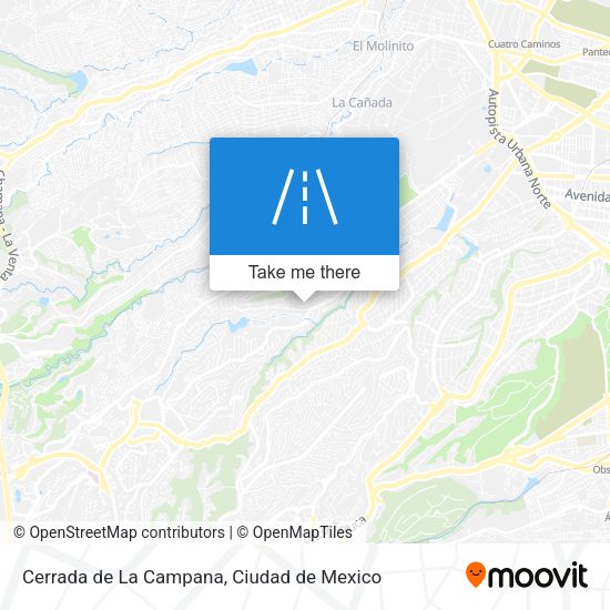 Cerrada de La Campana map