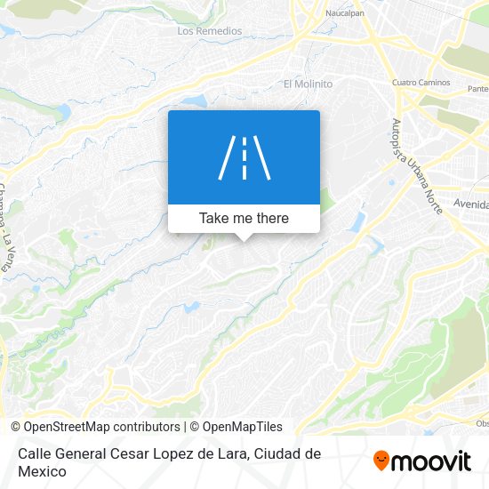 Mapa de Calle General Cesar Lopez de Lara