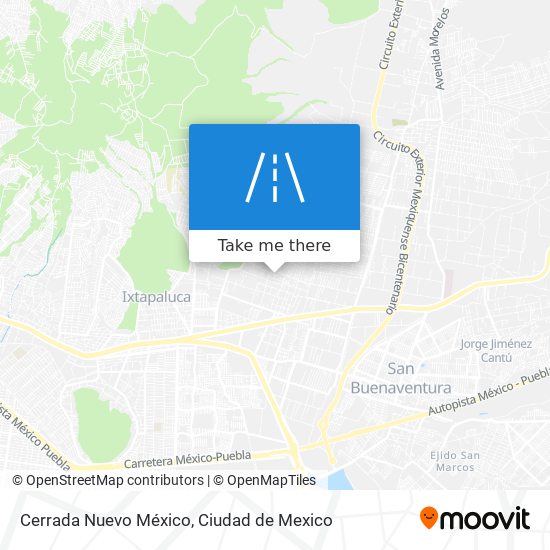 Mapa de Cerrada Nuevo México