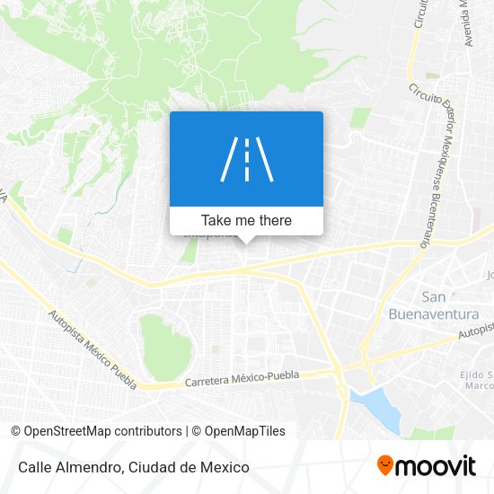 Mapa de Calle Almendro