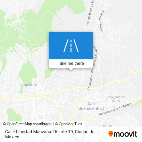 Calle Libertad Manzana 26 Lote 19 map