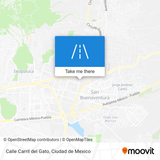 Mapa de Calle Carril del Gato