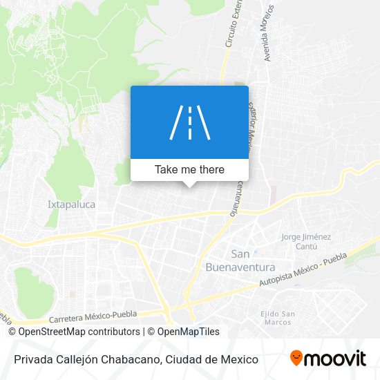 Privada Callejón Chabacano map