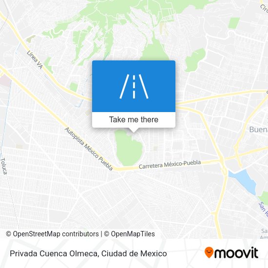 Privada Cuenca Olmeca map