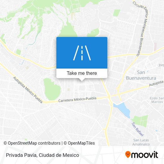 Privada Pavía map