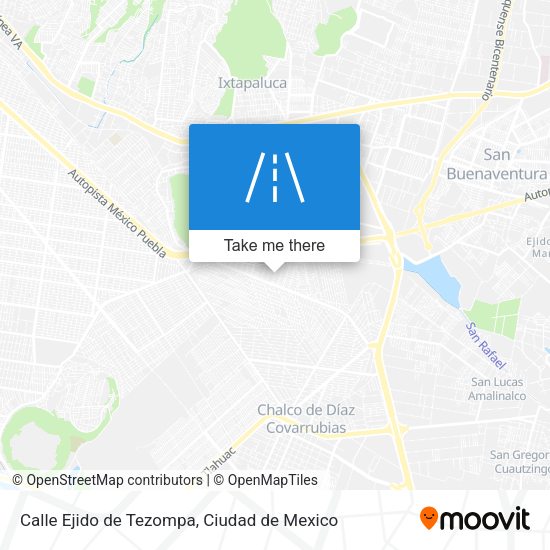Mapa de Calle Ejido de Tezompa