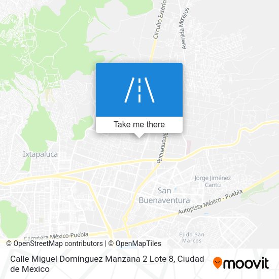 Calle Miguel Domínguez Manzana 2 Lote 8 map